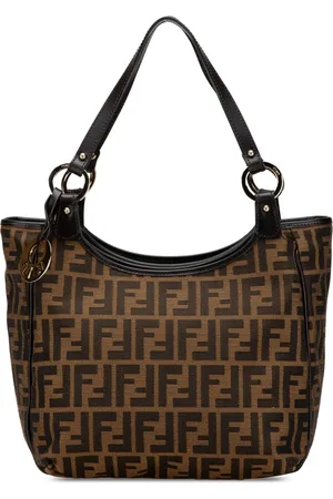 Fendi Chef tote i kanvas med Zucca-mønster fra 2000-2010