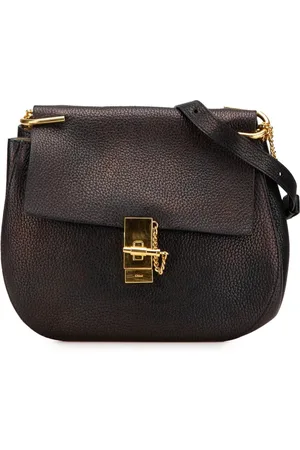 Chloé Stor Drew crossbody-taske i grynet lammeskind fra 2016