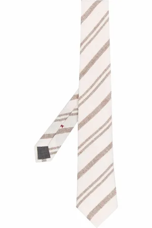 Brunello Cucinelli Stribet slips med spids tip