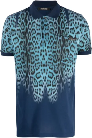 Roberto Cavalli Polo med leopardtryk