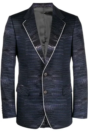 Roberto Cavalli Enkeltradet blazer med krokodilletryk