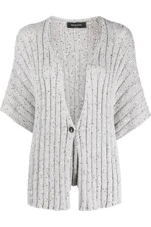Fabiana Filippi Ribstrikket cardigan med pailletter