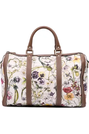 Gucci Flora Joy Boston satchel-taske i kanvas fra 2016-2024