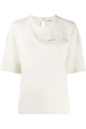 Brunello Cucinelli Bluse med brystlomme