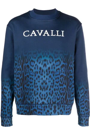 Roberto Cavalli Sweatshirt med leopardtryk