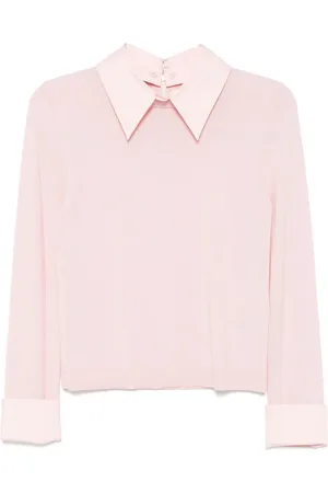 ALICE+OLIVIA Porla topp med krage