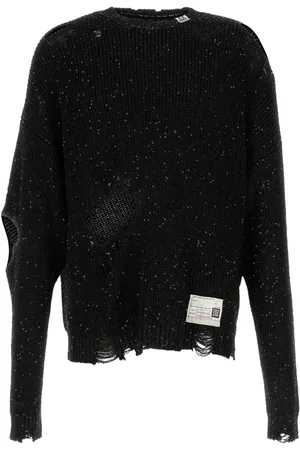 Maison Mihara Yasuhiro Sweater med pailletudsmykning