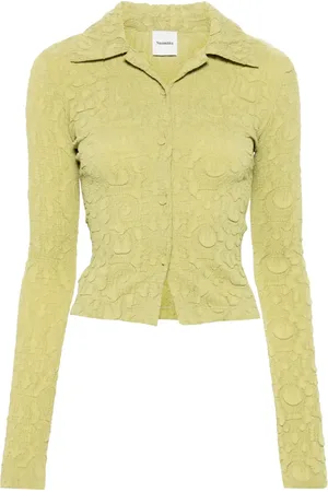Nanushka Tekstureret bluse med knapper