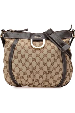 Gucci Abbey crossbody-taske i GG-kanvas med D-ring fra 2000-2015