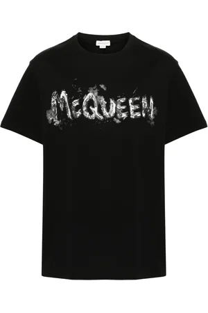Alexander McQueen T-shirt med logotryk