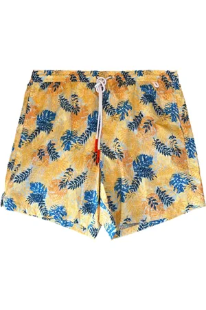 ISAIA Badeshorts med bladmønster