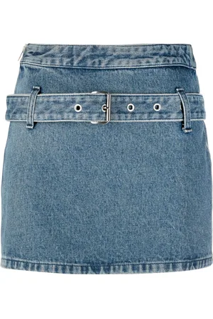 AMBUSH Kort denimnederdel med bælte