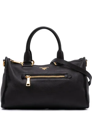 Prada Vitello Daino satchel-taske med lynlås fra 2000-2013