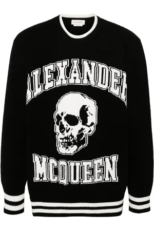 Alexander McQueen Sweater med Intarsia-logo