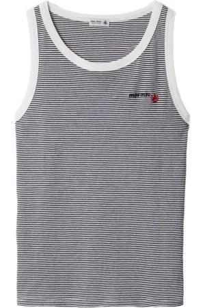 Miu Miu X Petit Bateau ribbet top