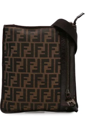 Fendi Crossbody-taske med Zucchino-mønstret kanvas fra 2000-2010
