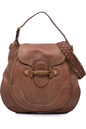 Gucci Stor New Pelham satchel-taske i læder fra 2016-2024