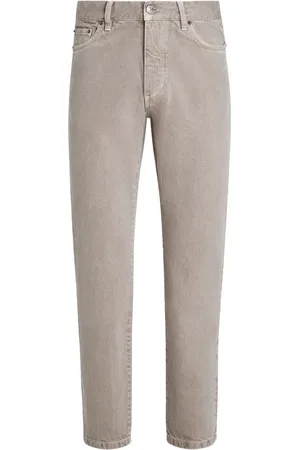 Ermenegildo Zegna Roccia jeans med lige ben og marmoreffekt