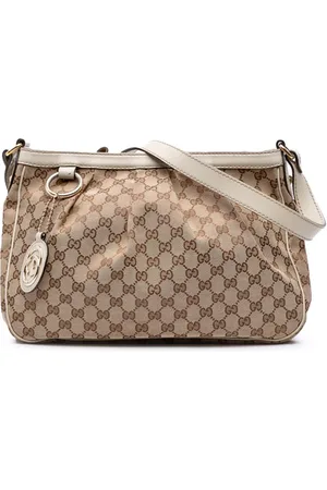 Gucci GG Sukey crossbody-taske i lærred fra 2016-2024