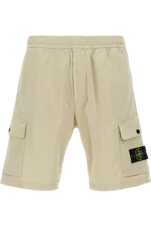 Stone Island Cargo-shorts i fleece med kompasmærke