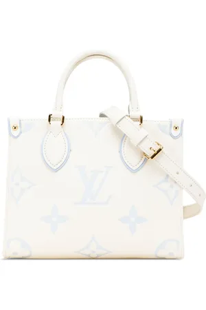 LOUIS VUITTON Tofarvet Empreinte Giant Onthego PM satchel-taske med monogram fra 2021-2025