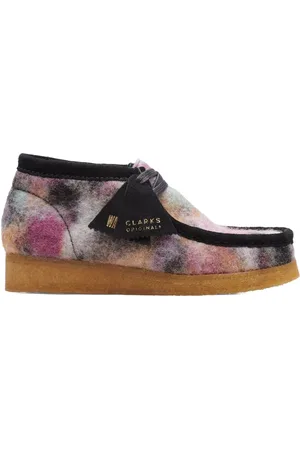Clarks Wallabee Black Wool Comb støvler