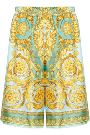 VERSACE Silkeshorts med baroktryk