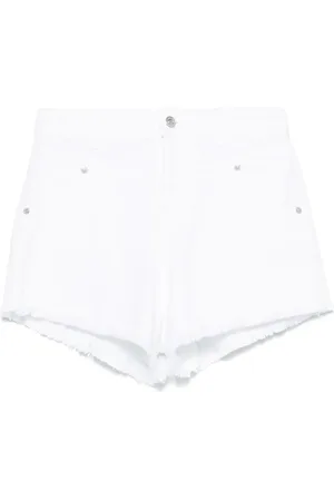 Ermanno Firenze Denimshorts med frynser