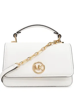 Michael Kors Tote i læder med logoplade