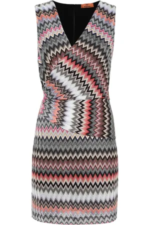 Missoni Zigzag-vævet strandkjole