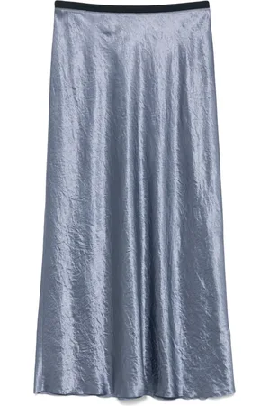 Vince Satin bias midi skirt