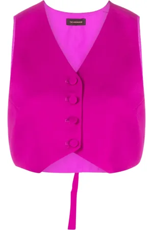 The Andamane Cropped vest med knapper