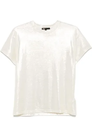Maje T-shirt i lamé-effekt