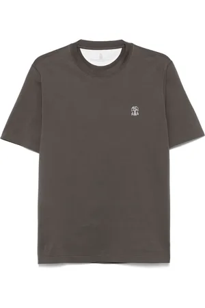 Brunello Cucinelli T-shirt med logotryk