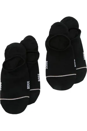 HUGO BOSS Intarsiastrikkede strømper med logo (pakke med 2)