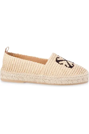 OFF-WHITE Espadriller i bast med pile-motiv