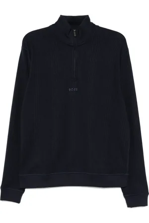 HUGO BOSS Tröja med broderad logotyp