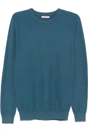 sun68 Piqué-vævet sweater i bomuld