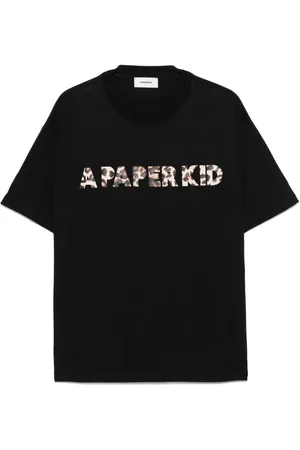 A PAPER KID T-shirt med logotryk