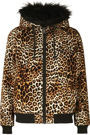 Giuseppe Zanotti Jakke med hætte og leopardtryk