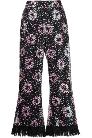 Anna Sui Cropped bukser med pailletter