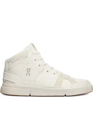 On Running THE ROGER Clubhouse Mid "White/Sand" sneakers
