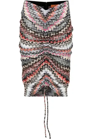 Missoni Mellemlang nederdel med zigzag-mønster