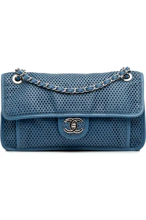 CHANEL Mellemstor perforeret Up In The Air skuldertaske i lammeskind fra 2012-2013