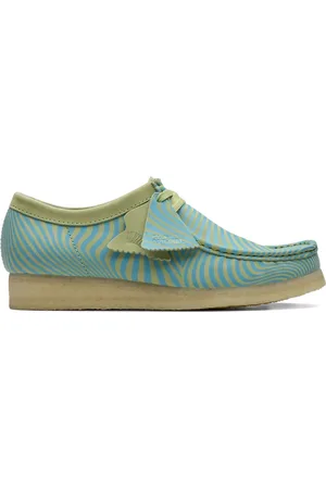 Clarks Wallabee Blue/Green loafers