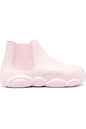 Moschino Logoprægede 40mm Gummy ankelstøvler