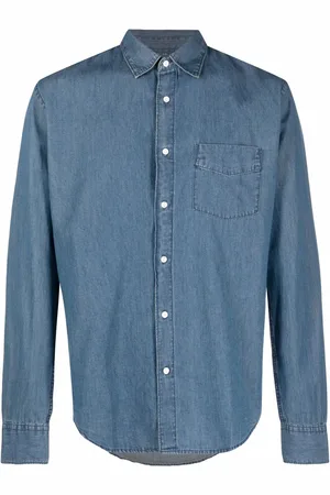 Aspesi Denimskjorte med knapper og lomme