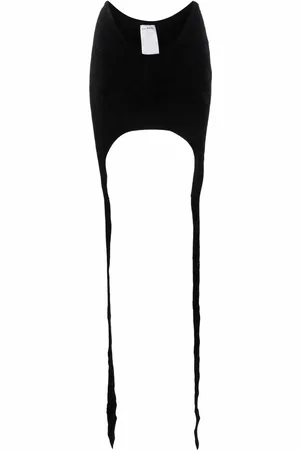 Balmain Asymmetrisk nederdel i velour