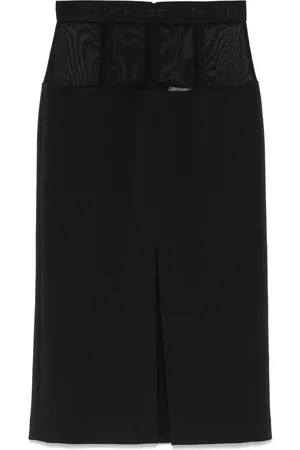 Elisabetta Franchi Crepe midi skirt