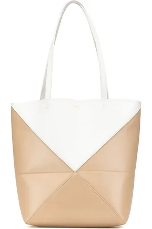 Loewe Mellemstor tofarvet Puzzle tote i kalveskind fra 2010-2024